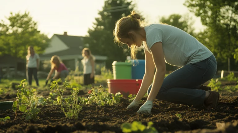 establishing a garden together