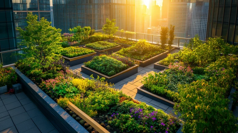 rooftop raised garden beds