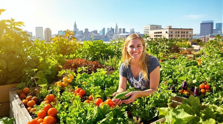 rooftop vegetable garden success