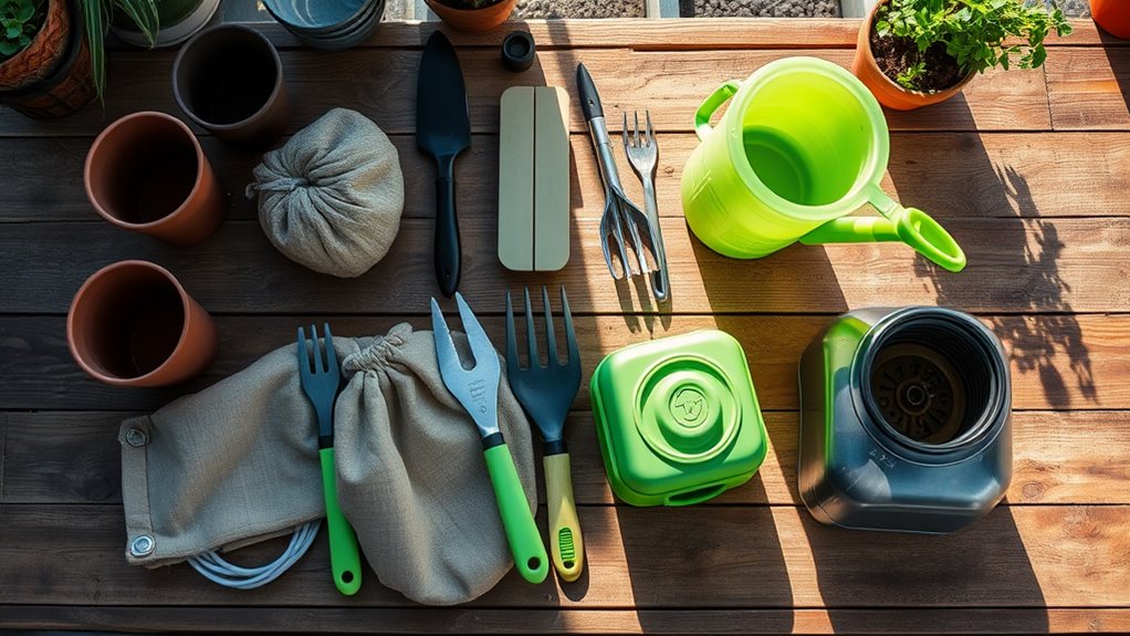 selecting roof garden tools